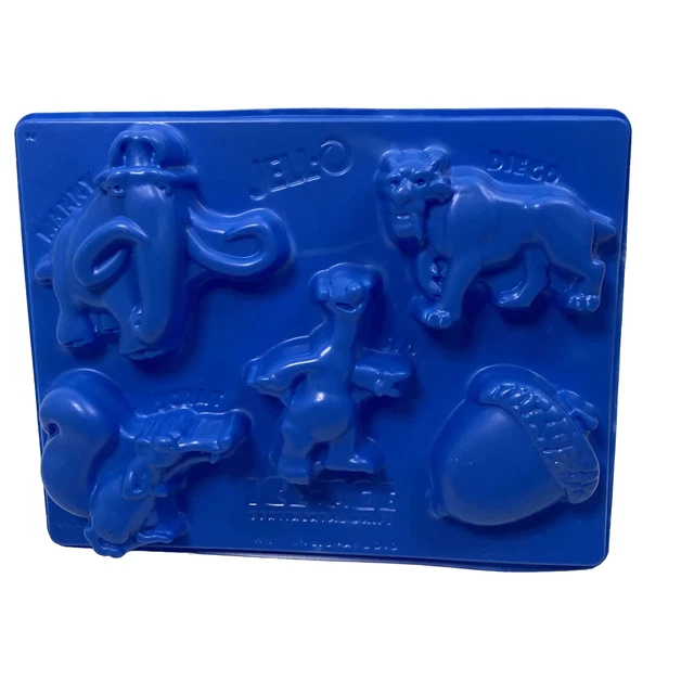 Molde de gelatina de la Edad de Hielo molde de dulces jiggler Disney Manny Diego Sid Scrat bellota