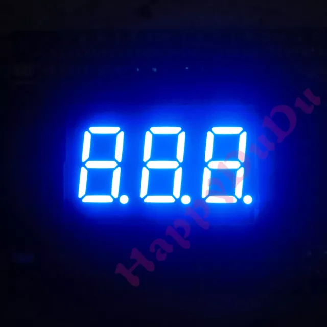 New 0.36" Blue LED 0.36 inch 3 Digit 7 Segment Display Common Anode / Cathode