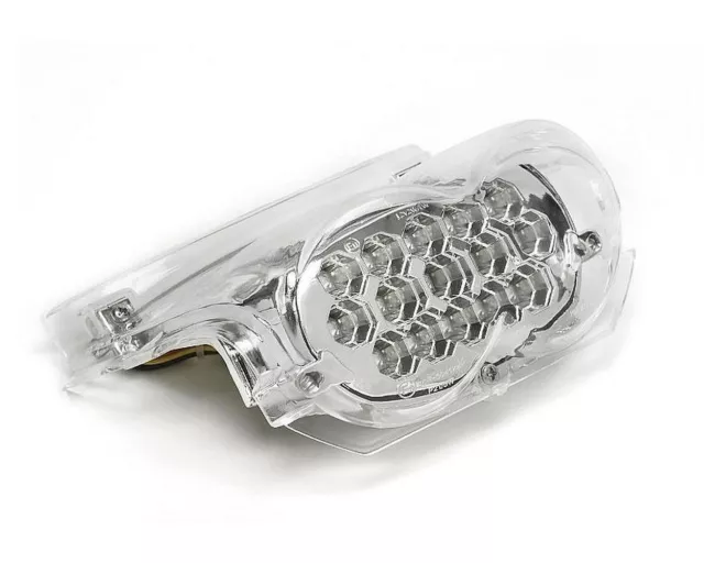 Feu arrière LED transparent pour MBK Ovetto 100cc, 50cc, YAMAHA Neos