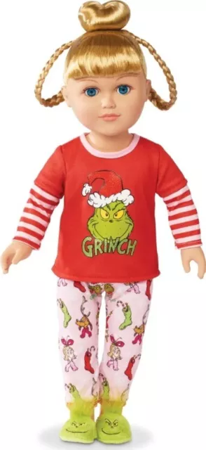 My Life As 19614 Poseable Grinch Sleepover 18 Inch Doll, Blonde Hair, Blue Eyes