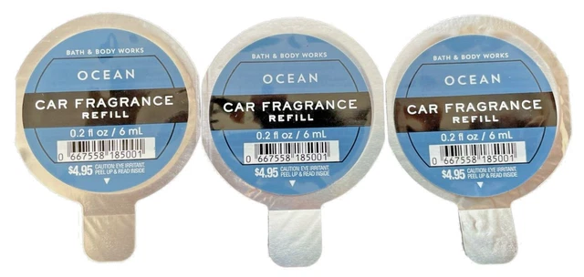 3 Bath and Body Works SCENTPORTABLE OCEAN SCENT Car Fragrance Refill NEW!