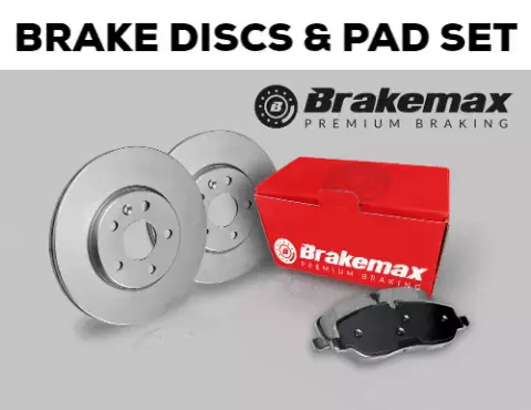 2 X REAR BRAKE DISCS (+BEARING) & PADS for PEUGOET 3008 MPV from 2009 to 2017