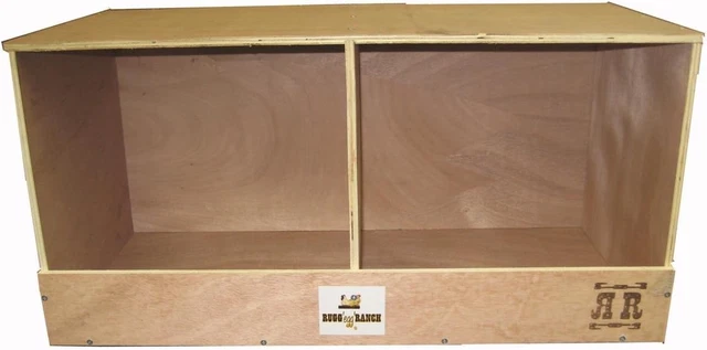 Rugged Ranch Products DUPLEX Nesting Box for Chicken, 12 by 12 by 12-Inch