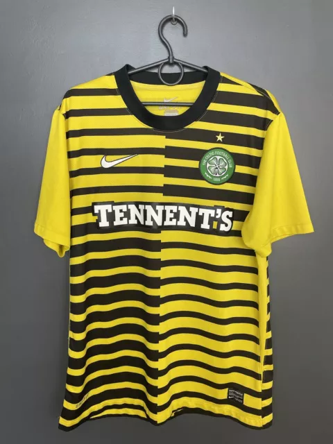 Celtic 2010/2011 Away Football Shirt Nike Soccer Jersey Size M Adult