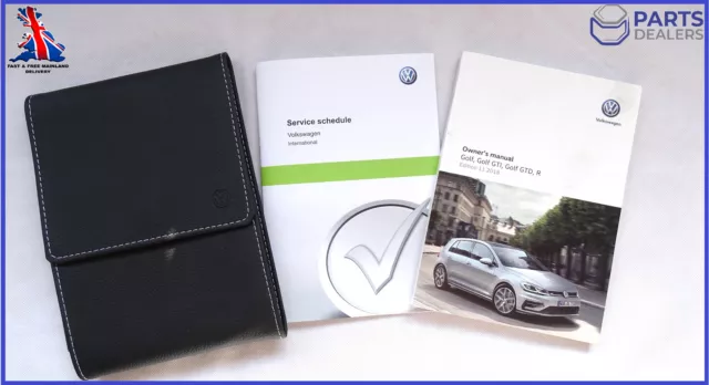 Genuine Vw Golf Mk7 2017-2020 Owners Manual Handbook Service Book Wallet Pack