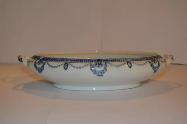 Antique Myott & Sons Florian  Imperial Semi Porcelain Serving Bowl