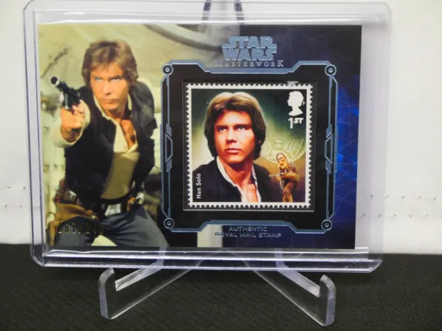 Han Solo 2016 Star Wars Masterwork Authentic Royal Mail Stamp /249  *13711
