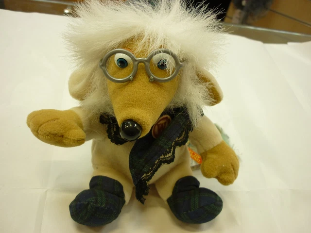 THE WOMBLES SMALL Tobermory Womble Beanie Plush Soft Toy Tagged