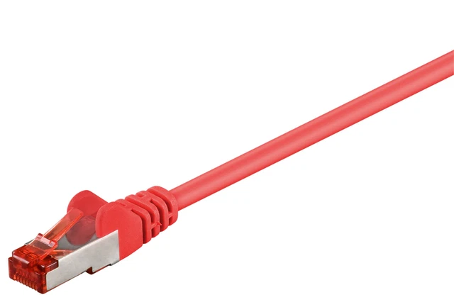 3x CAT 6 Netzwerkkabel S/FTP; CAT 6-0150 LC S/FTP PIMF ROT 1.5m