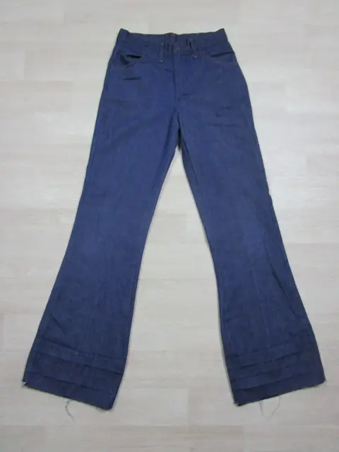 VTG JCPenney Jeans Womans 26.5x32.5 High Rise Flare Wide Leg Bell Bottoms Denim