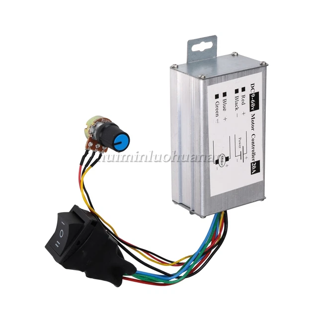DC Brush Motor Governor DC9V-60V 20A for Speed Regulation and Dimming