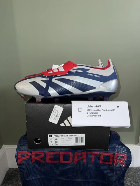 ADIDAS PREDATOR ELITE Tongue FG Roteiro Football Boots - UK 12.5 IN ...