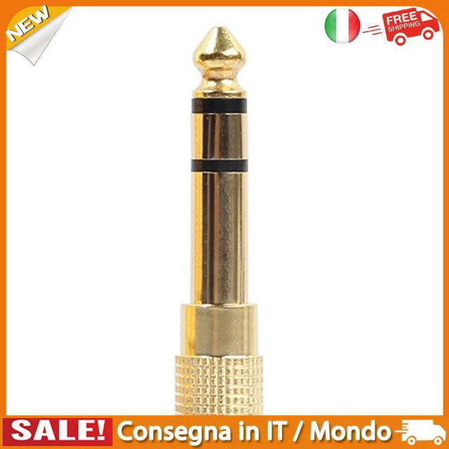 IT Adapter Plug 3.5mm Female To 6.35mm Male Durable Tool Accessories (1 pc)