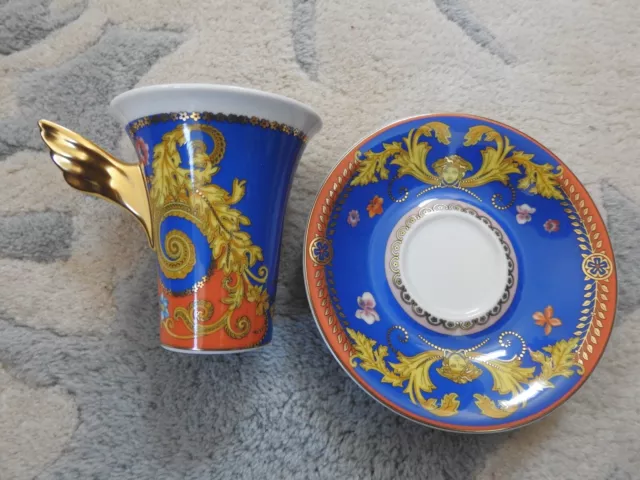 ROSENTHAL VERSACE PRIMAVERA TALL CUP and SAUCER great with medusa