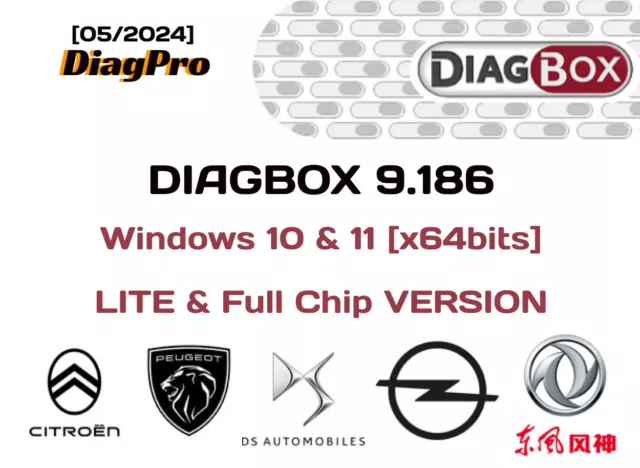 DIAGBOX 9.186 [05/2024] - Multilanguage - Lexia/pp2000