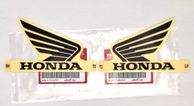 ORIGINAL Honda-CB300 Wing Flügel-9cm-SCHWARZ/TRANSPARENT-T2-Sticker-Aufkleber-90