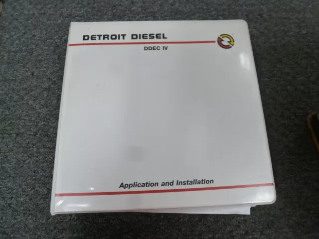 Detroit Diesel 60 Series Engine DDEC IV Service Repair & Installation Manual