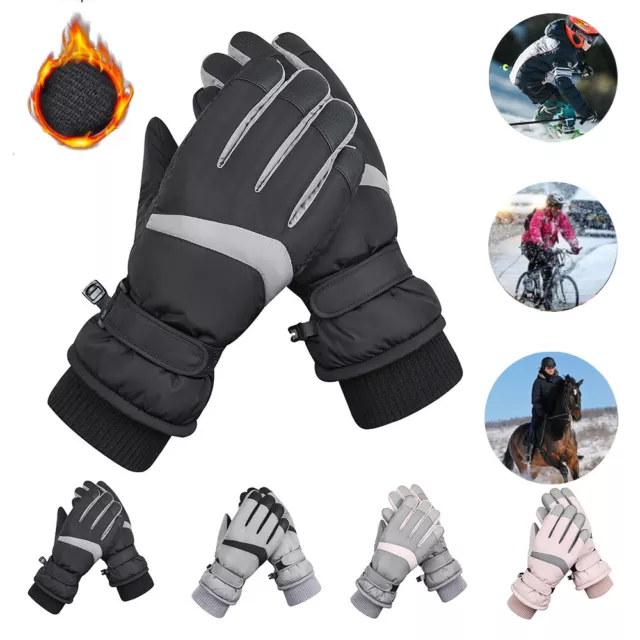 Touchscreen Full Fingers Gloves Women Men Cold Weather Waterproof Thermal Gloves