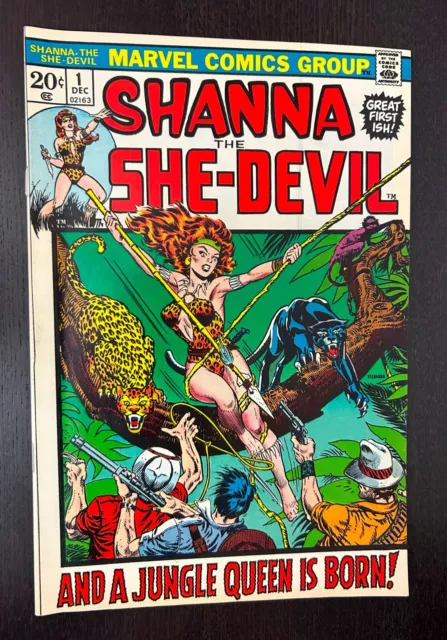 SHANNA THE SHE DEVIL #1 (Marvel Comics 1972) -- Bronze Age Steranko -- VF+