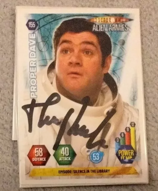 Doctor Who Alien Armies Card Signed By Harry Peacock