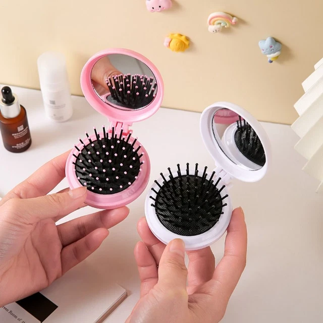 Mirror Air Cushion Comb Hair Comb with Mirror Folding Airbag Comb Massage Comb