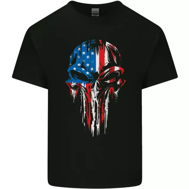 Union Jack Flagge Schädel Fitnessstudio MMA Biker Großbritannien Herren Baumwolle T-Shirt Top