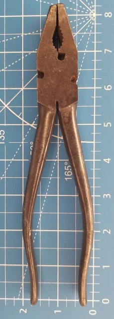 Vintage Kraeuter & Co No.1841-8 Lineman Plier 8 inch Newark NJ USA