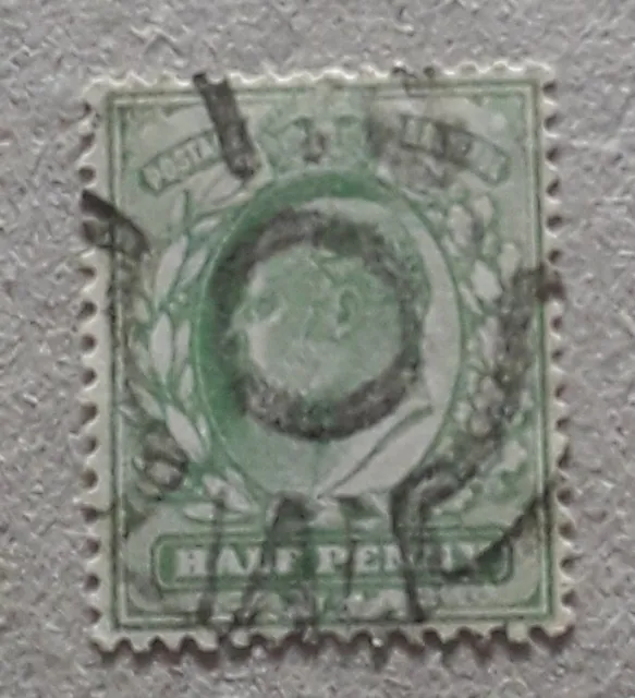 GB KEV11 1911 SG267 1/2d dull yellow-green Inland Section cancel FU