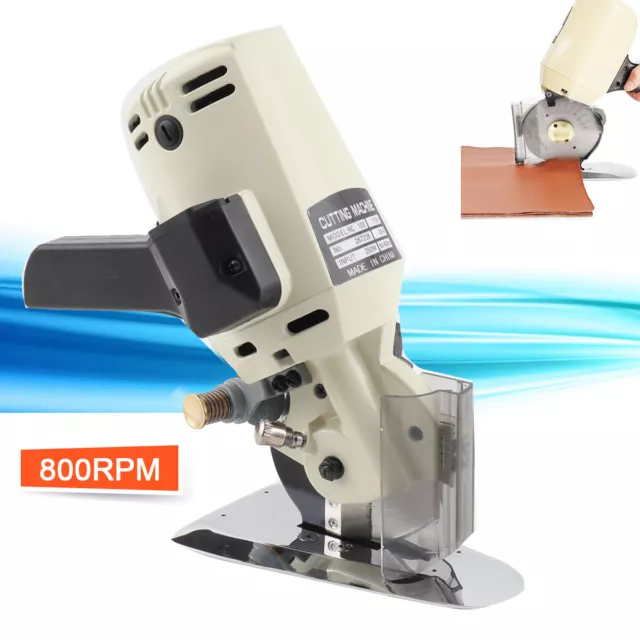 4" Electric Cloth Cutter Fabric Leather Cutting Machine Round Scissors Rotary