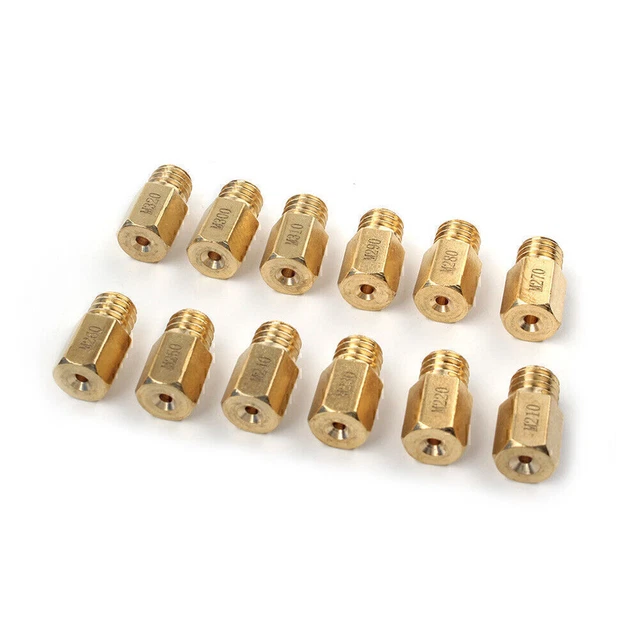 12 pezzi ugelli principali carburatore Mikuni VM TM Carb #210 - #320 Jets moto