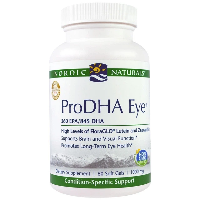 BEST OMEGA3S FOR EYE Health & Vision Loss ProDHA Eye by Nordic