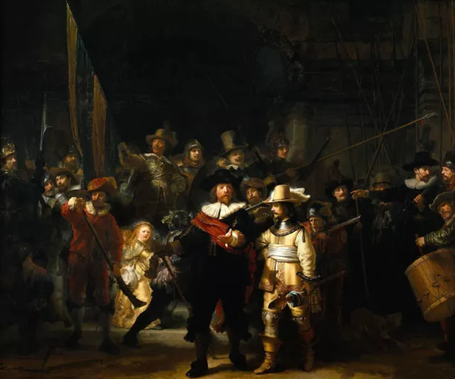 Dream-art Oil painting Rembrandt - The Nightwatch hand painted in oil on canvas