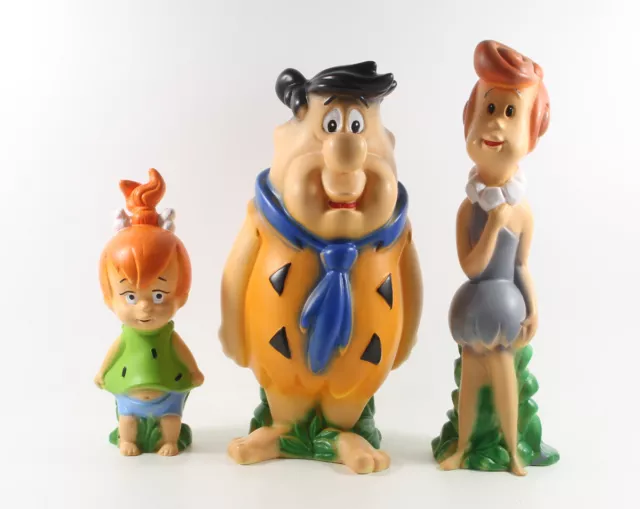 Flintstones Familie Feuerstein === 3 x große Figuren (18-26 cm hoch)