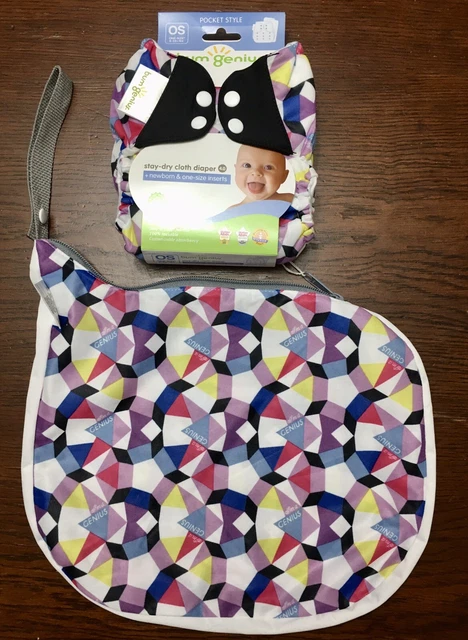 New Bumgenius Alicia Original 4.0 Like 5.0 Pocket Diaper + Outing Wetbag Wet Bag