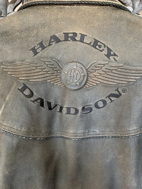 Men's Harley-Davidson Leathers, Panhead Jacket and Chaps Medium Billing Style