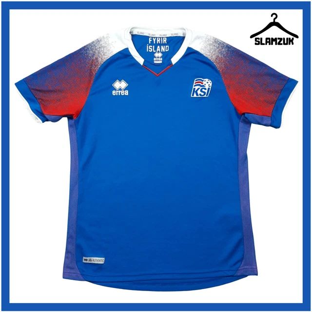 Maillot Islande Erreà Domicile 2012-2013 – Grande Taille L, Bleu, Adulte, Occasion