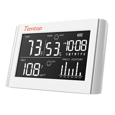 Temtop P20 PM2.5 Air Quality Monitor Temperature Humidity Monitor Data Tester