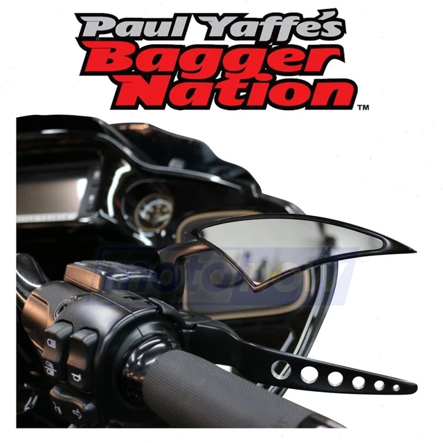 Bagger Nation PMP-B Custom Power Mirrors for Body Mirrors  cg