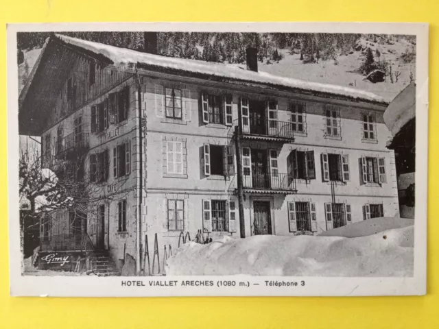 cpa 73 - ARECHES Savoy HOTEL CAFÉ VIALLET Ski Mountain Snow