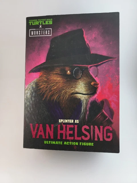 NECA Universal Monsters x Teenage Mutant Ninja Turtles Splinter Van Helsing New
