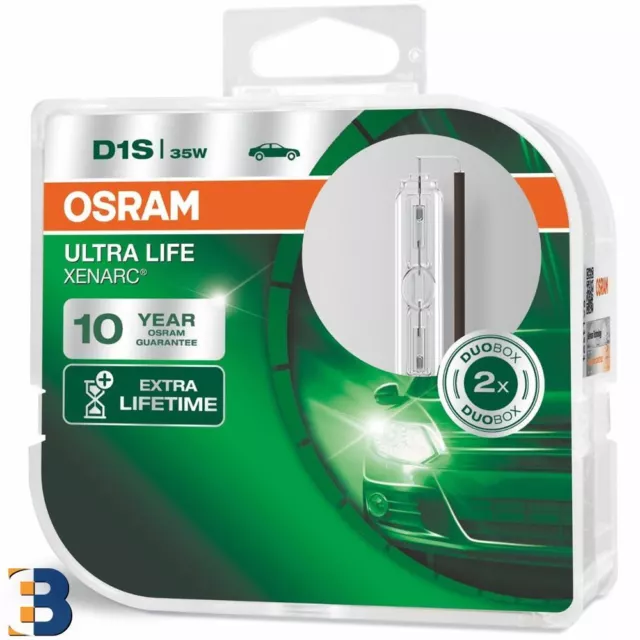 2x D1S OSRAM Xenarc Ultra Life 66140ULT-HCB Xenon HID Bombilla Faros Auto DuoBox