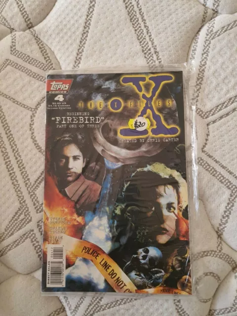 3 THE X FILES TOPPS COMICS SET NO. 4 5 & 6 "FIREBIRD" PART 1, 2 and 3