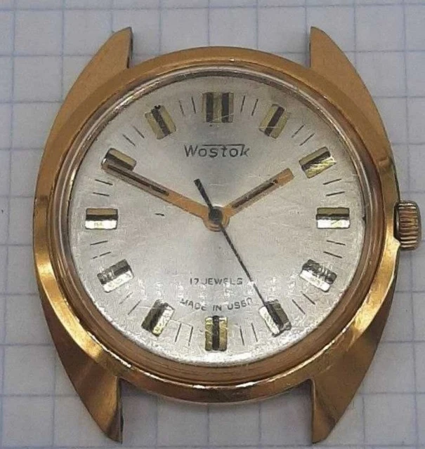 OROLOGIO WOSTOK URSS Vintage Sovietico Orologio Da Polso Meccanico. EUR 68,53 - PicClick IT