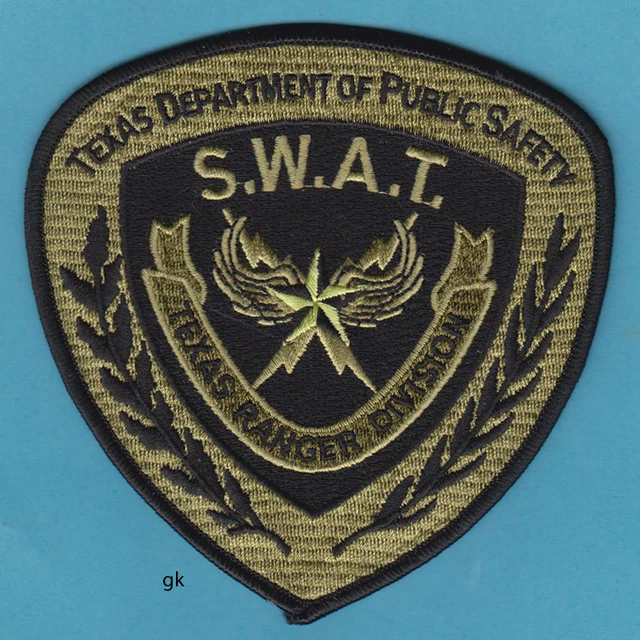 TEXAS RANGER SWAT DPS PUBLIC SAFETY PATCH (Subdued -Green)) $7.50