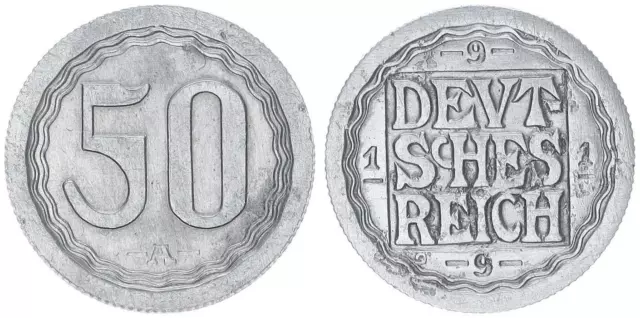 WEIMAR 50 Pfennig 1919 A Gestaltungsprobe zu J.301   75833