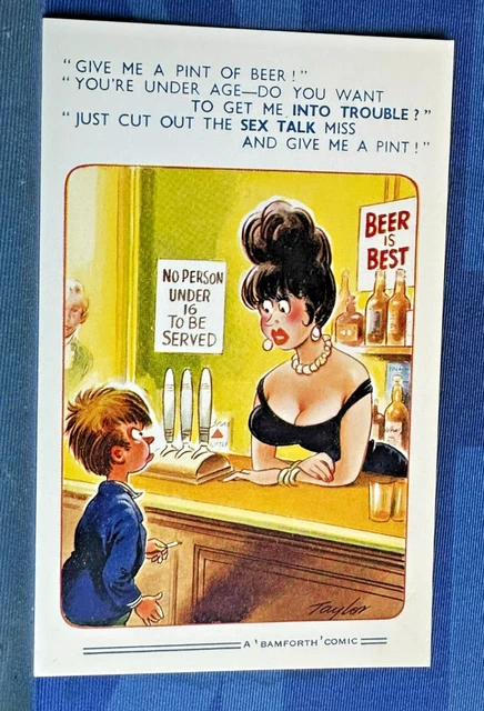 saucy-bamforth-comic-postcard-1960s-big-boobs-bar-pub-under-age-drinker