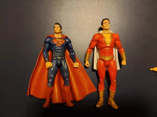 DC Multiverse Mattel 6 inch Man of Steel Superman Shazam action figure lot