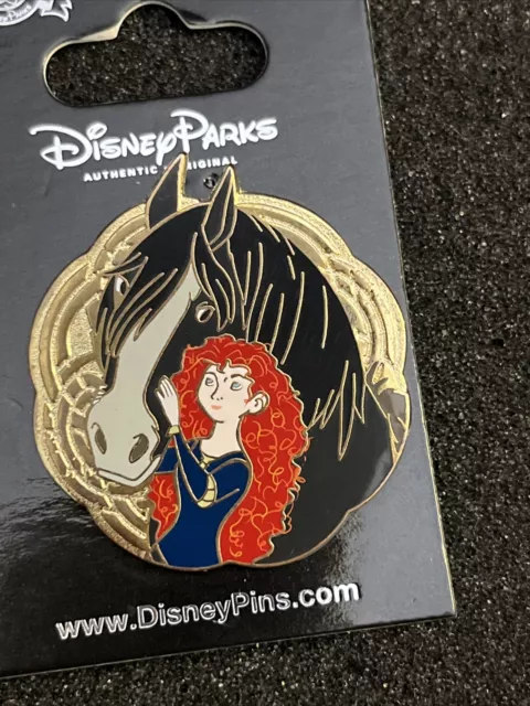 Disney Pin Authentic Brave Princess Merida Heroine & Royal Horse Angus