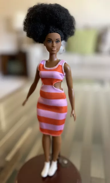 Barbie Fashionistas #105 Mattel 2018 Fashionista Flashback Fever FXL45 Afro  Doll