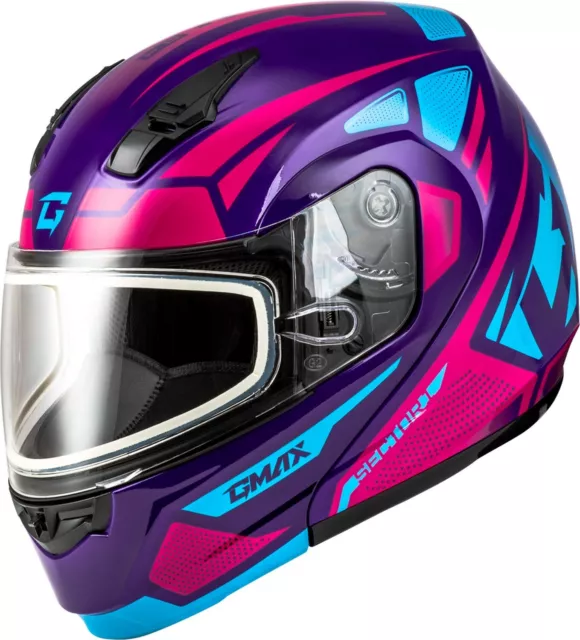 GMAX MD-04S Sector Modular Snow Helmet w/Dual Pane Shield Violet/Pink